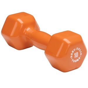 Body-Solid BSTVD10 10 lb. Orange Vinyl Dumbbell