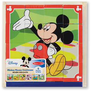 Melissa & Doug Mickey Mouse Clubhouse Wooden Cube Puzzle