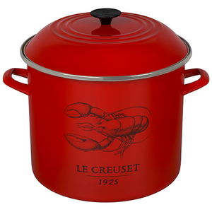 16qt Steel Lobster Stockpot Cerise