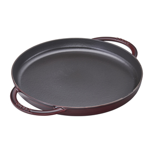 10" Cast Iron Round Double Handle Pure Griddle Grenadine
