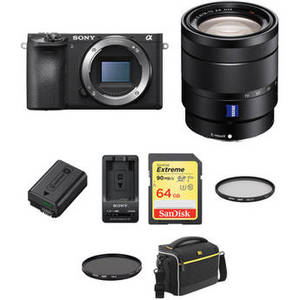 a6500 Mirrorless Digital Camera with 16-70mm Lens Premium Kit