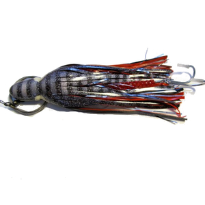 9" Wahoo Magnet Rigged - Black Red