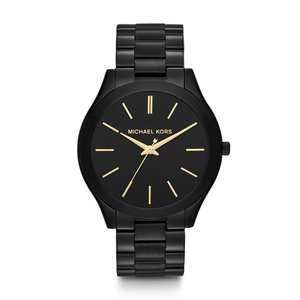 Ladies Slim Runway Black SS Watch Black Watch
