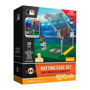OYO Sports MLB Batting Cage San Francisco Giants Building Block Set