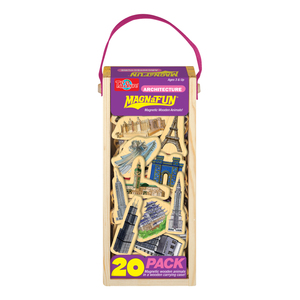 TS Shure Architecture Wooden Magnets 20 Piece MagnaFun Set