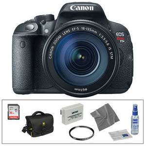 EOS Rebel T5i DSLR Camera with 18-135mm STM Lens Basic Kit