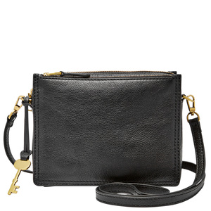 Campbell Leather Crossbody Black