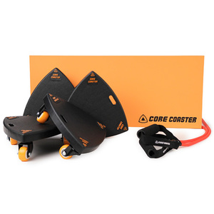 Set of 4 Core Coasters Resistence Band & Knee Mat