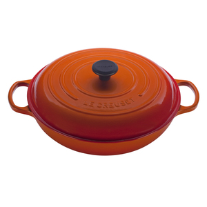 Signature Enameled Cast Iron 3.75 Qt. Braiser Flame