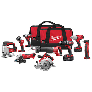 M18 Lithium-ion 9pc Tool Combo Kit