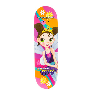 Titan Flower Princess Pink 28-Inch Complete Skateboard for Girls 8+