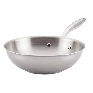 Thermal Pro Clad 10" Stainles Steel Open Stir Fry