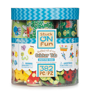 PomTree Stuck on Fun Stuffed Full of Fun Small Sticker Tub Backyard Bugs