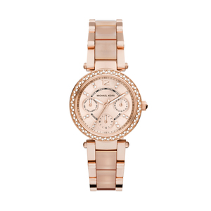 Mini Parker Rose Gold-Tone Watch w/ Blush Acetate