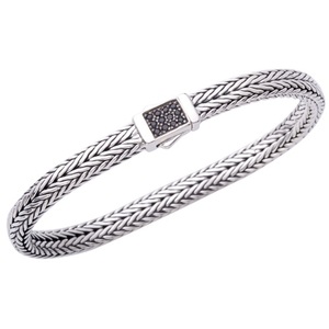 Unisex 8.25" Black Sapphire Bracelet