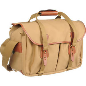 445 Shoulder Bag (Khaki with Tan Leather Trim)
