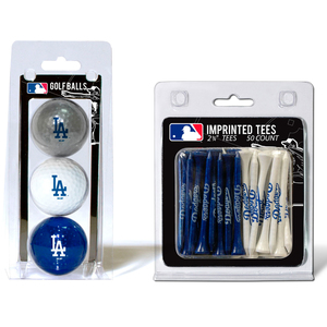 Team Golf Los Angeles Dodgers 3 Ball and 50 Tee Jar Set