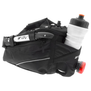 BV Rear Black Commuter Carrier Bag & Pump Attach Cycling Pouch