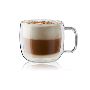 Sorrento Plus 2pc Double Wall Glass Cappuccino Mug Set