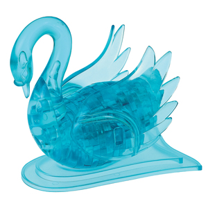 Bepuzzled 3D Crystal Puzzle - Swan (Blue): 43 Pcs