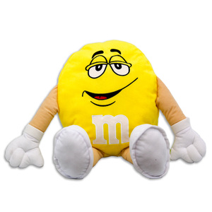 M&M's 20&quot; Plush Yellow  Pillow
