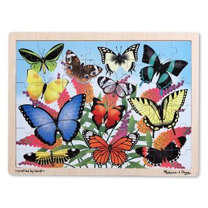 Melissa & Doug Butterfly Garden Wooden Jigsaw Puzzle - 48pc