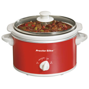 1.5 Quart Portable Slow Cooker Red