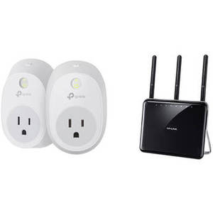 ARCHER C1900 Dual-Band Wireless Gigabit Router Kit with HS100 Wi-Fi Smart Plug Kit