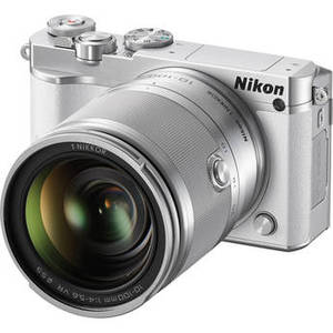 1 J5 Mirrorless Digital Camera with 10-100mm Lens (White)