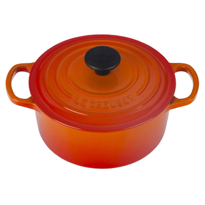 Signature Cast Iron 1 Qt Round French Oven Flame