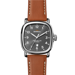 Shinola The Guardian Leather Strap Watch