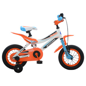 Stitch Trend Boy's Bike, 12 inch wheels, 9 inch frame, Blue/Orange