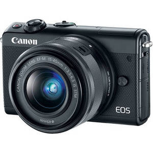 EOS M100 Mirrorless Digital Camera with 15-45mm Lens (Black)