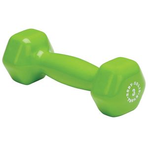 Body-Solid BSTVD3 3 lb. Green Vinyl Dumbbell