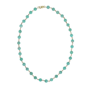 Lita Amazonite Linked Chain Necklace,17&quot;