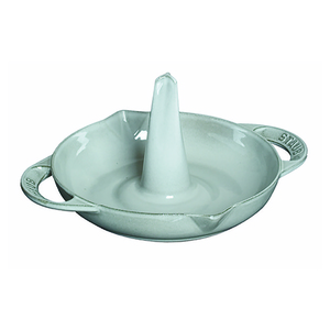 Cast Iron 9.5" Vertical Chicken Roaster Graphite Gray