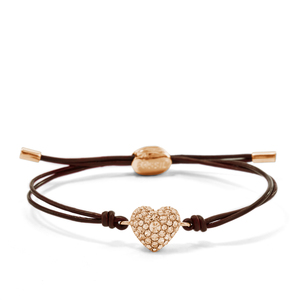 Glitz Heart Wrist Wrap Bracelet