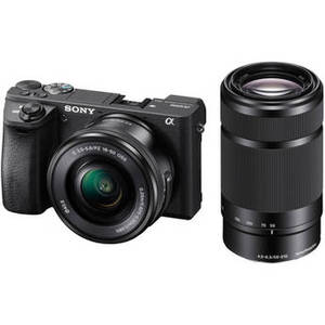 Alpha a6500 Mirrorless Digital Camera with 16-50mm and 55-210mm Lenses Kit