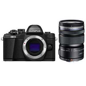 OM-D E-M10 Mark II Mirrorless Micro Four Thirds Digital Camera with 12-50mm Lens Kit (Black)