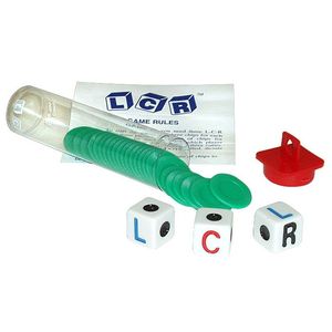 Trademark Left Center Right Dice Game - Green
