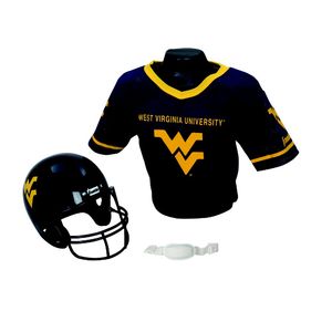 Franklin Sports NCAA West Virginia University Mountaineers Helmet/Jersey Set