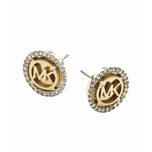 Logo Gold-Tone Stud Earrings