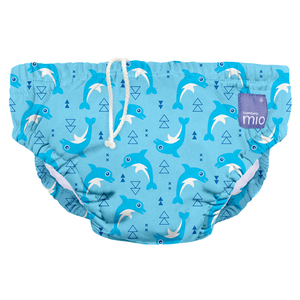 Bambino Mio Reusable Swim Diaper, Dolphin,  Extra Large (2+ Years)