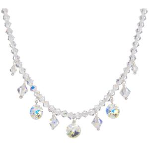 Lita Swarovski Elements Beaded Necklace with Extender,16&quot;