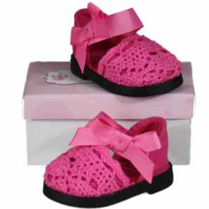 The Queen's Treasures Pink Lace Espadrille fits 18&quot; Girl Dolls