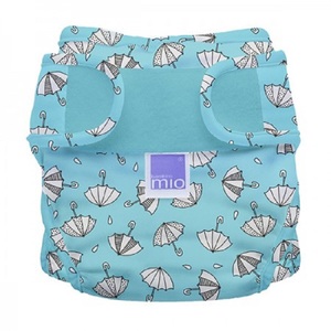Bambino Mio Miosoft Diaper Cover, Rainy Days, Size 1