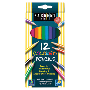 Sargent Art Colored Pencils, 12 Colors, Bundle Of 12