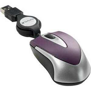 Optical Mini Travel Mouse (Purple)