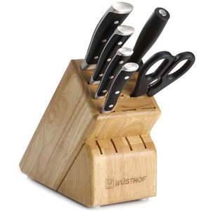 Classic IKON 7 Pc. Cutlery Set w/Wood Block