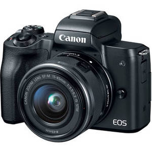 EOS M50 Mirrorless Digital Camera with 15-45mm Lens (Black)
